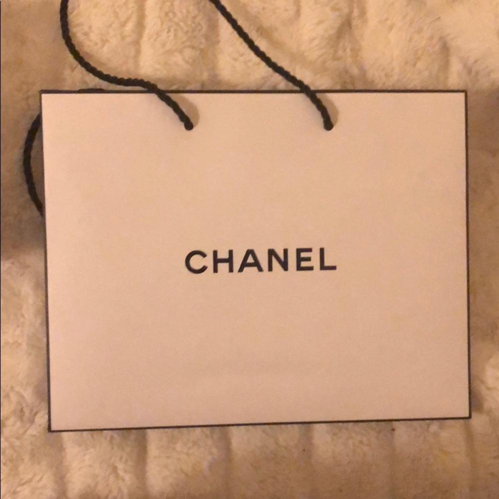 Chanel beauty empty boxes and shopping bags